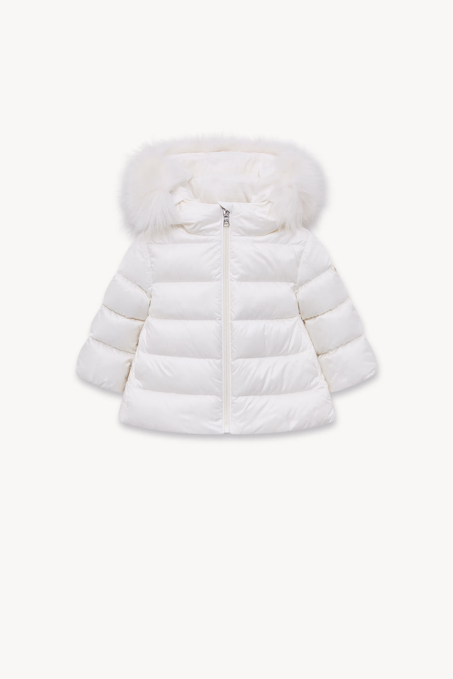 Doudoune à capuche en matière synthétique Obie Fille Blanc Moncler 0